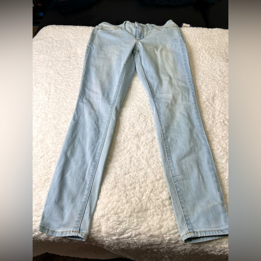 Light denim wash straight leg jeans from Target